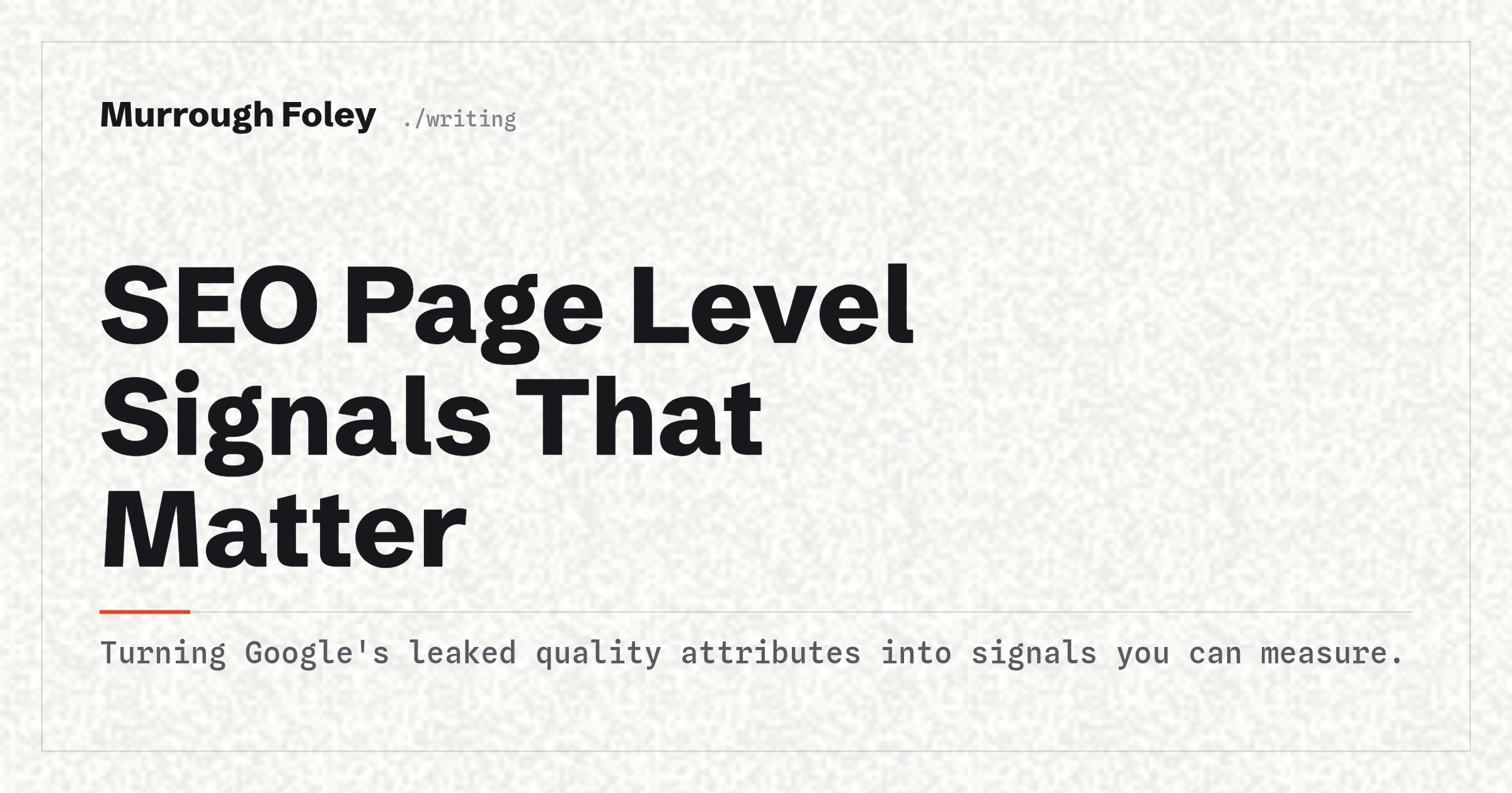 seo-page-level-signals-that-matter